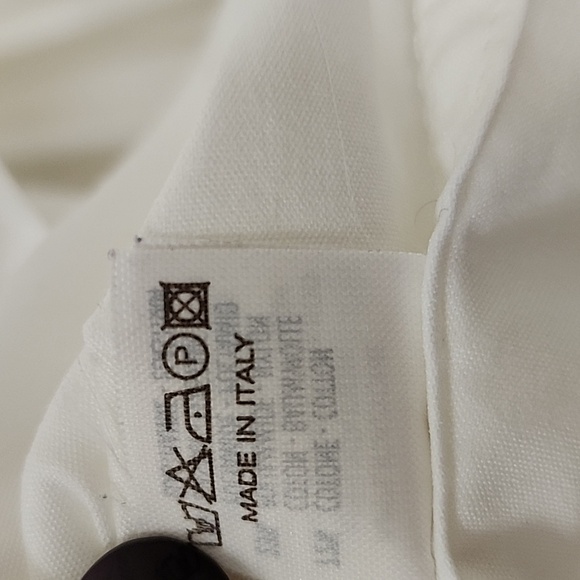 BRUNELLO CUCINELLI  MONILI TRIM WHITE BLOUSE Size Large - Picture 9 of 17